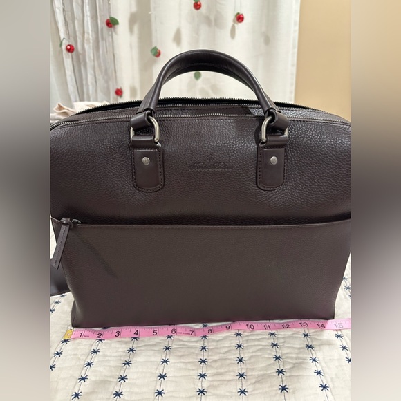 Elegant Brown Leather Men's Bag